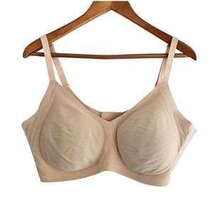 HoneyLove 3X‎ 44DD(E)/DDD(F) Seamless Comfort Support Bra Beige Wireless Stretch